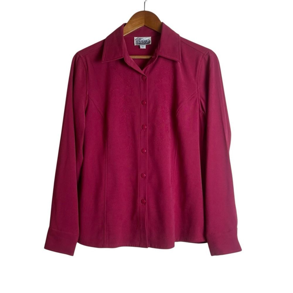 3 for $30! Tradition Country Collection pink embroidered shirt